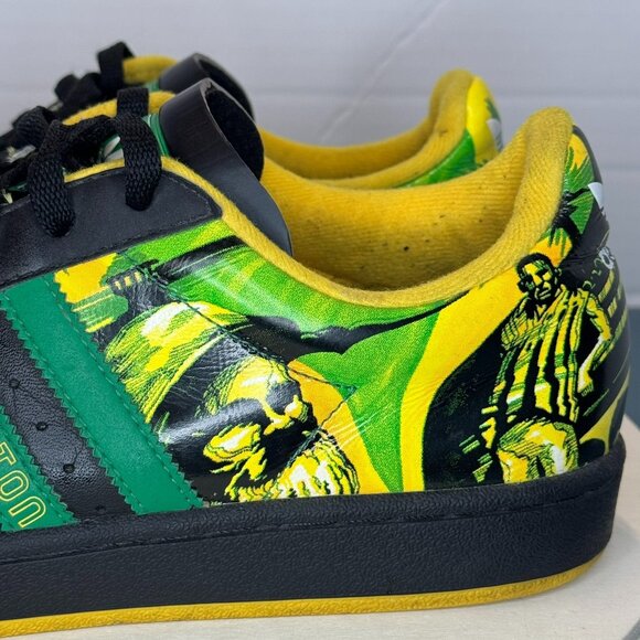adidas Halfshells Lo Cities \'Kingston\' Men\'s Size 10.5 Black Green Yellow Art Ex main image 4